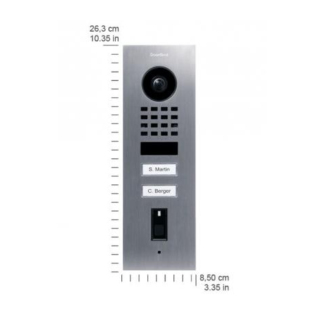 D1102FV FINGERPRINT 50 FLUSH-MOUNT IP VIDEO DOOR STATION