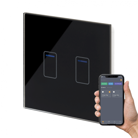 CRYSTAL+ TOUCH WIFI SWITCH 2G