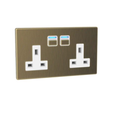 Lightwave 2 Gang Smart Socket LP42