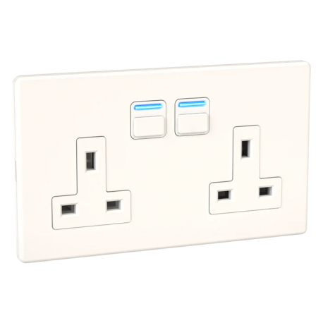 Lightwave 2 Gang Smart Socket LP42