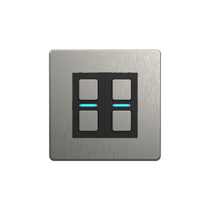 Lightwave 2 Gang Smart Dimmer- Stainless Steel