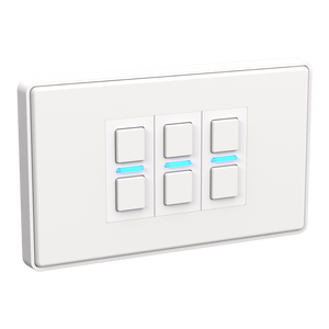 Lightwave 3 Gang Smart Dimmer- white