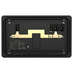 Lightwave 2 Gang Smart Socket (stainless steel)