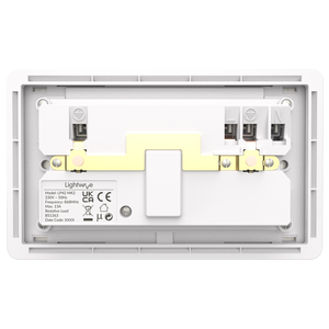 Lightwave 2 Gang Smart Socket (white)