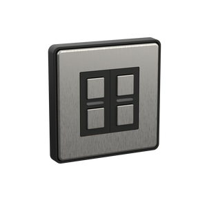 Lightwave 2 Gang Wire-free Switch Stainless Steel
