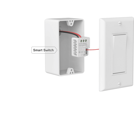 EVVR In-Wall Relay Switch (HomeKit WIFI)