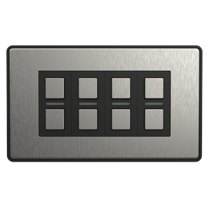 Lightwave 4 Gang Wire-free Switch Stainless Steel